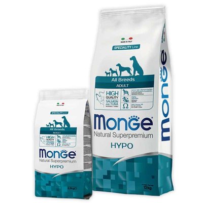 Monge Superpremium All Breeds Adult Hypoallergenic Сухий корм для дорослих собак всіх порід з лососем 15 кг 2140 фото