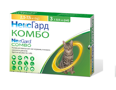 НЕКСГАРД КОМБО Спот-он для котів 2,5- 7,5 кг (L) 169,803 фото