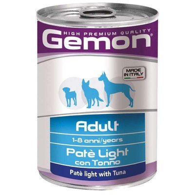 Gemon консерва для взрослых собак всех пород, паштет тунец, 415г 70387842 фото
