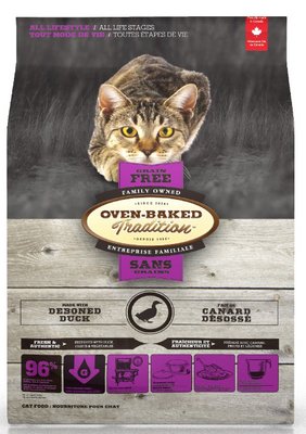 Корм Oven-Baked для котів беззерновий зі свіжого м’яса качки 350г. 9770-350 фото