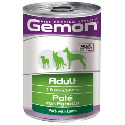 Gemon консерва для взрослых собак всех пород, паштет с ягнёнком 415г 70387811 фото