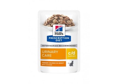 Hill's Feline Prescription diet c/d Urinary Care пауч дієта для котів з куркою, 85г 605601 фото