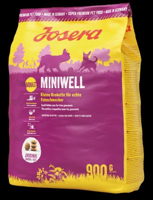 Сухий корм Josera Miniwell для дорослих собак дрібних порід 900 г 2028219268 фото