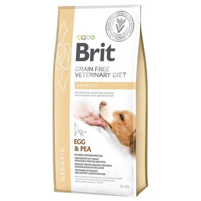 Brit care Hepatic сухий корм для собак, яйце, горох, батат та гречка, 2кг 170947/8165 фото