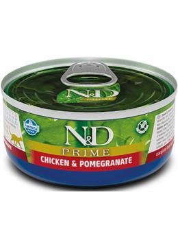 Farmina N&D GF Prime Adult Cat Chicken & Pomegranate Влажный корм для кошек, курица и гранат 70г 2055 фото