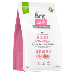 Brit Care Dog Sustainable Adult Small Breed Chicken & Insect Корм для собак малых пород, курица и насекомые