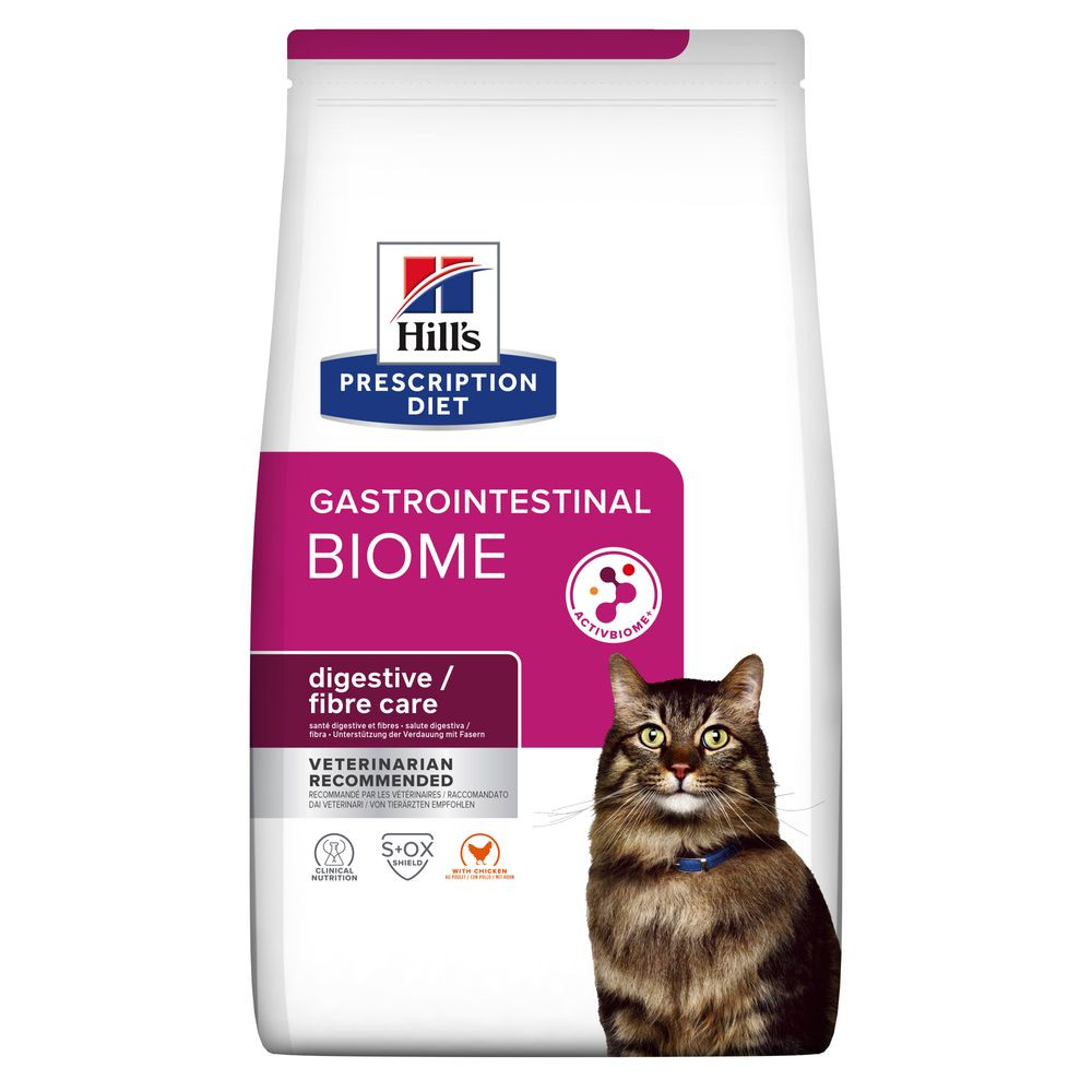 Hill“s Prescription diet Feline Gastrointestinal Biome Корм для кошек при расстройствах пищеварения 1,5кг