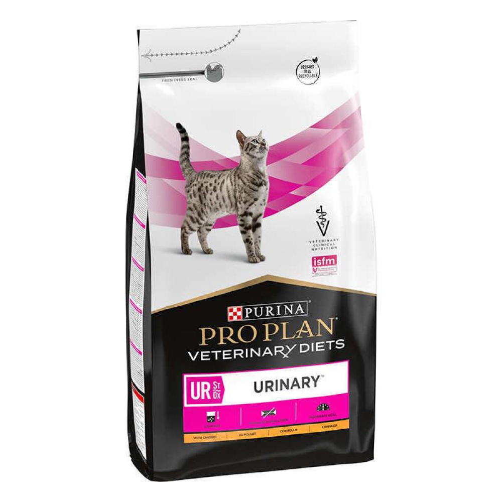 Purina Pro Plan Veterinary Diet Сухой корм для кошек с курицей уринари 1,5кг