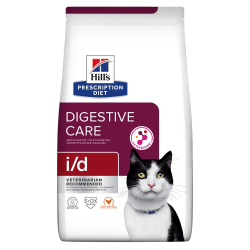 Hill“s Feline Prescription diet i/d сухой корм для кошек, заболевания ЖКТ, панкреатит, диарея, 1,5 кг