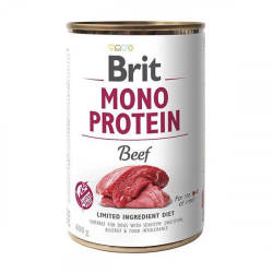 Brit mono protein Beef Влажный корм консерва для собак, говядина 400 г