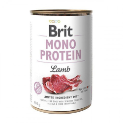 Brit mono protein Lamb Влажный корм консерва для собак, ягненок 400 г