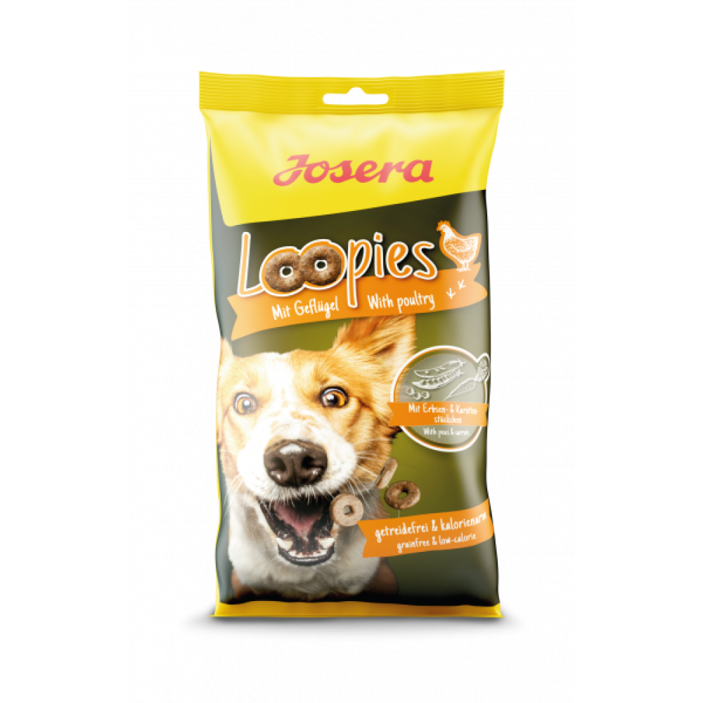 Josera Dog Loopies Geflugel Лакомство для собак Лупис с домашней птицей 150 г