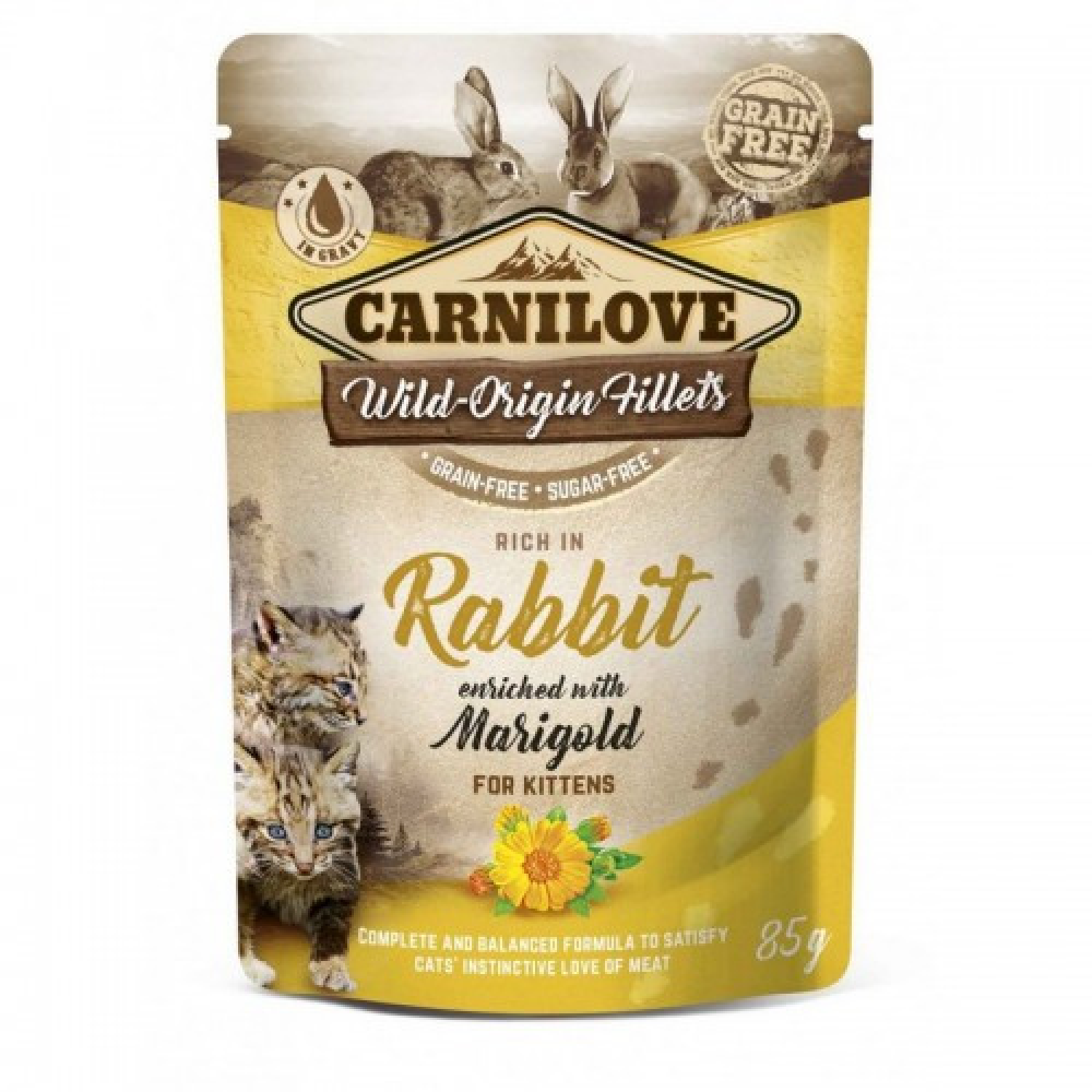 Влажный корм Carnilove Kitten Rabbit для котят с кроликом паштет 85г