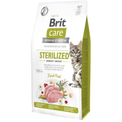 Brit care GF Sterilized Immunity Support Сухой корм со свининой для стерилизованных кошек 2 кг