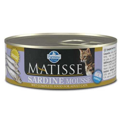 Влажный корм Farmina Matisse Cat Mousse Sardine для кошек паштет 85г