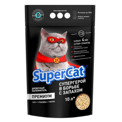 Super Cat (Супер Кет) Premium - Древесный наполнитель для кошачьих туалетов 3 кг