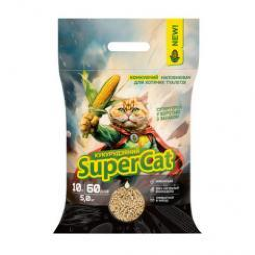 Наполнитель кукурузный Суперкет SuperCat 5кг