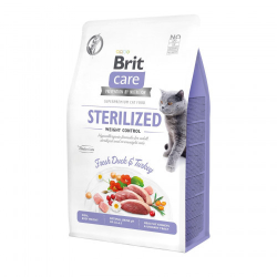 Brit care Cat GF Sterilized & Weight Control Сухой корм для стерилизованных кошек с лишним весом 400г