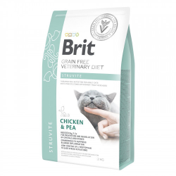 Brit Veterinary Diets GF Cat Struvite Сухой корм для кошек при заболеваниях мочевыводящих путей, курица 2кг