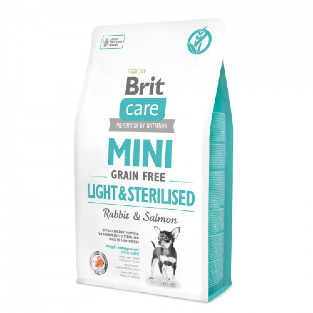 Brit care GF Mini Light & Sterilised Корм для собак миниатюрных пород с избыточным весом и стерилизованных 2кг