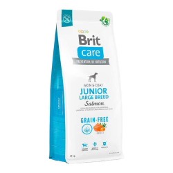 Brit care GF Junior Large Breed Salmon and Potato Сухой корм для молодых собак больших пород с лососем 12кг