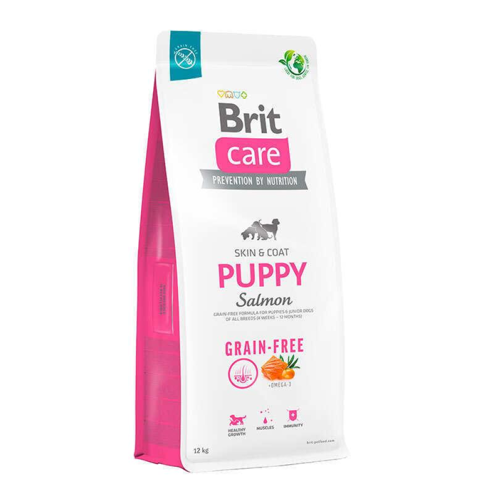 Brit care Dog Grain-free Puppy Сухой беззерновой корм с лососем для щенков 12кг