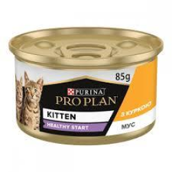 Purina Pro Plan Junior Kitten Chiken Влажный корм с курицей для котят (мусс) 85г