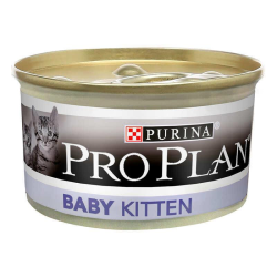Purina Pro Plan Baby Kitten Chicken Консервированный корм для котят до 12 месяцев, первый прикорм, курица 85г