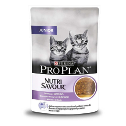 Pro Plan Junior Nutrisavour Mousse Turkey Влажный корм с индейкой для молодых кошек (кусочки в паштете) 85г