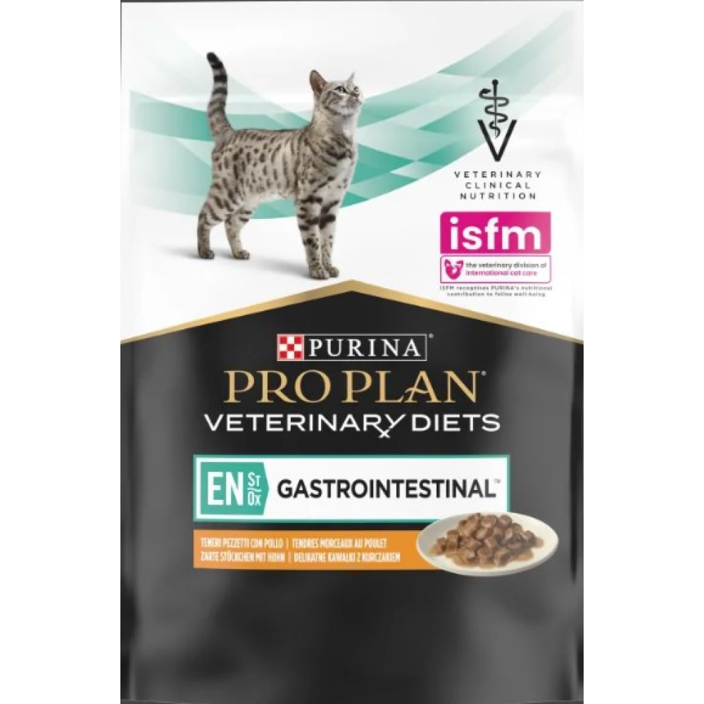 Purina Pro Plan Veterinary Diet Gastrointestinal Влажный корм для кошек при расстройствах пищеварения, курица