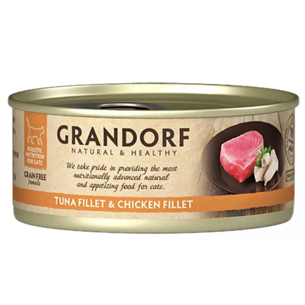 Grandorf Tuna Fillet & Chicken Breast Філе тунця та курка 70g	