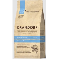 GRANDORF Cat Indoor White Fish & Turkey риба та індичка для дорослих котів 2 кг GRANDORF Cat Indoor White Fish & Turkey риба та індичка для дорослих котів 2 кг