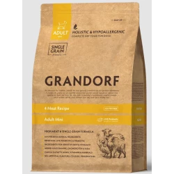 GRANDORF GD Dog Mini 4 Meat 4 вида м'яса для дорослих собак дрібних порід 3 кг GRANDORF GD Dog Mini 4 Meat 4 вида м'яса для дорослих собак дрібних порід 3 кг