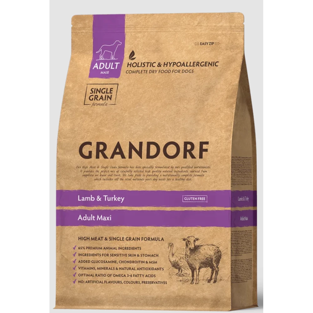 GRANDORF GD Dog Maxi Lamb & Turkey ягня та індичка для крупних порід 3кг