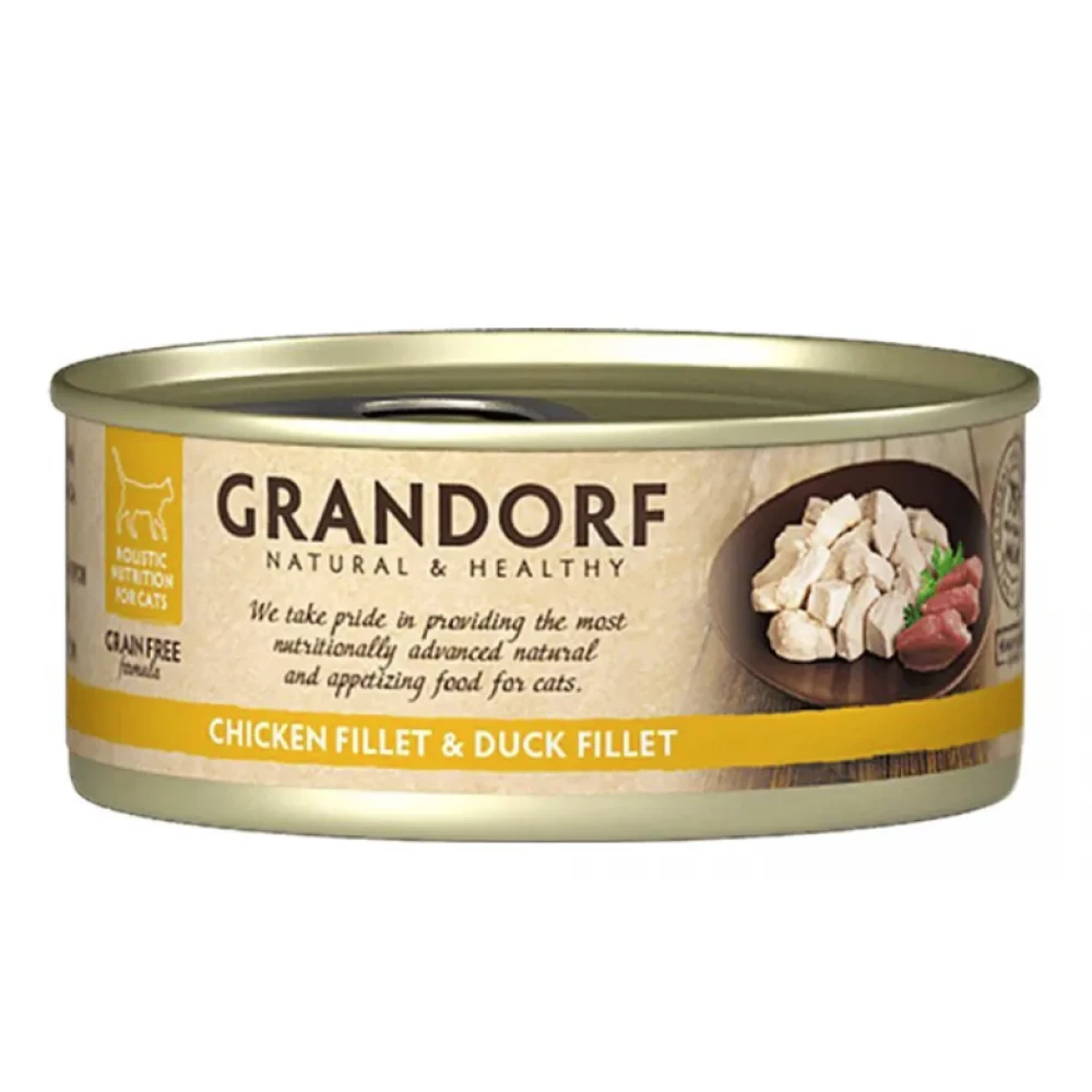 Grandorf Chicken Breast & Duck Fillet куряча грудка та качка 70g	