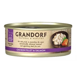 Grandorf Chicken Breast & Salmon куряча грудка та лосось 70g	