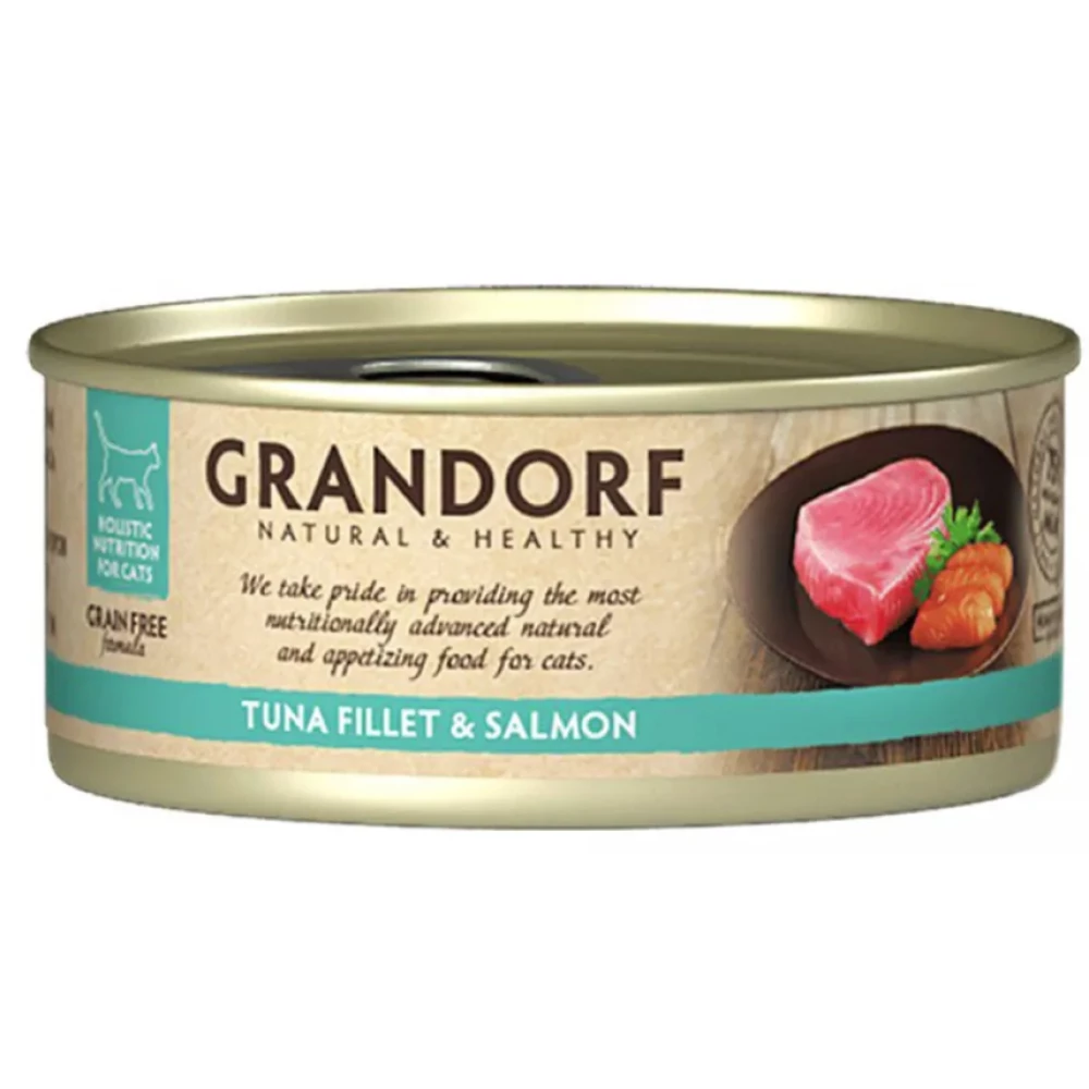 Grandorf Tuna Fillet  & Salmon Філе тунця та лосось 70g	