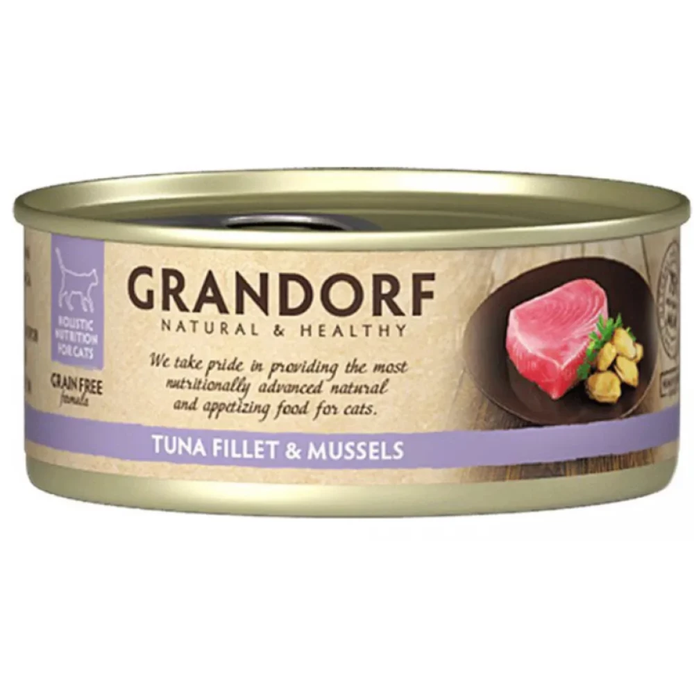 Grandorf Tuna Fillet & Mussels Філе тунця та мідії 70g	