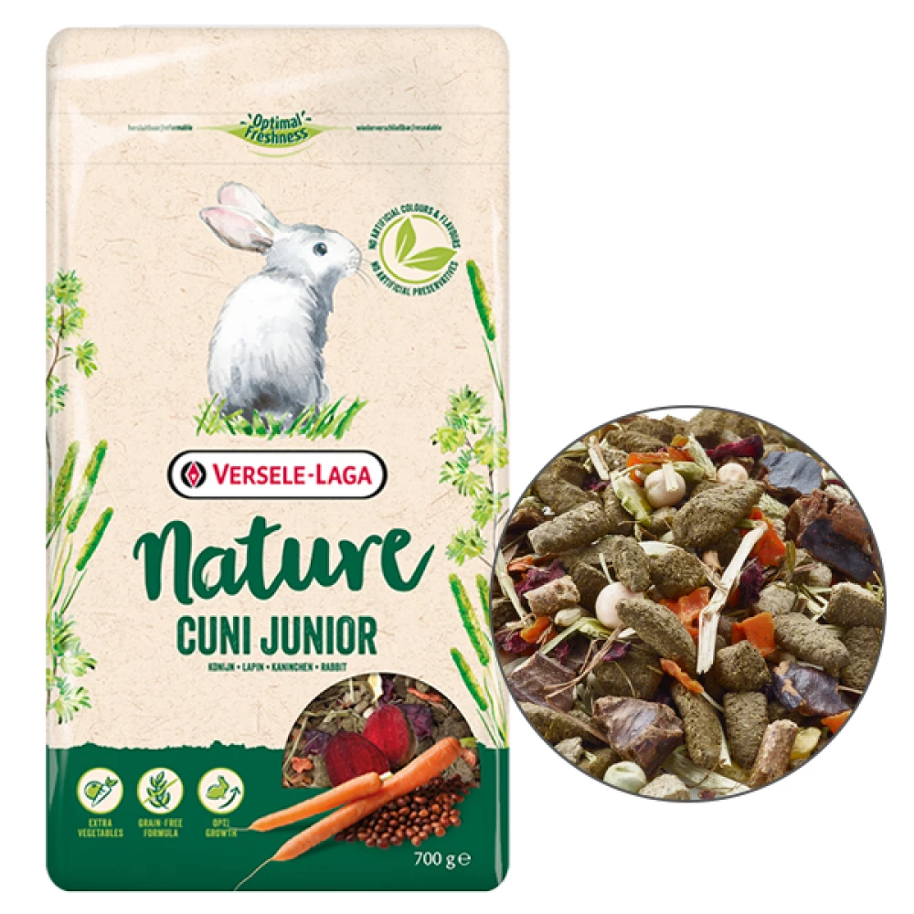 Versele-Laga Nature Cuni Junior суперпреміум беззерновий корм для кроленят