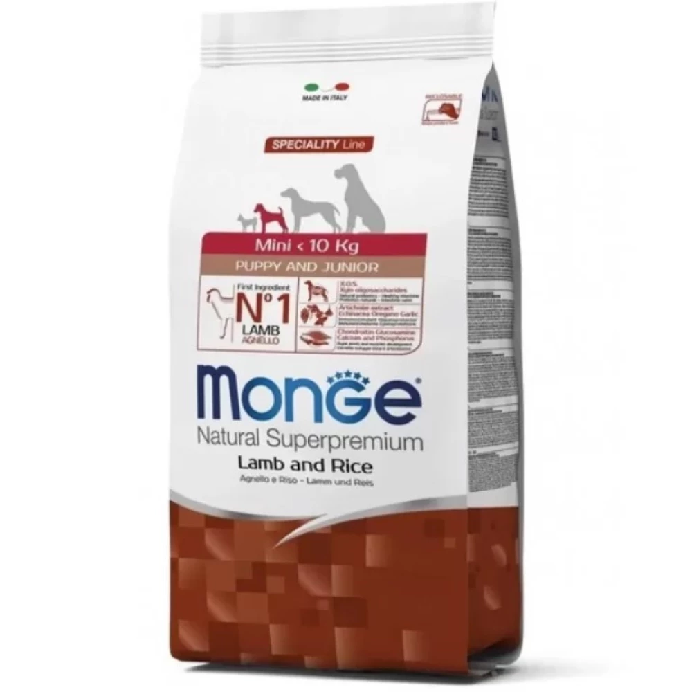 Monge DOG Mini Puppy & Junior Сухой корм с ягненком для щенков и молодых собак мелких пород 15кг