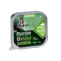 Monge BWild GF Wet Wild Boar Sterilized Cat Консерва из дикого кабана для стерилизованных кошек (паштет) 100г Monge BWild GF Wet Wild Boar Sterilized Cat Консерва из дикого кабана для стерилизованных кошек (паштет) 100г