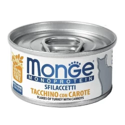 Monge Monoprotein Solo tacchino con carote Монопротеиновые консервы из мяса индейки с морковью для кошек 80г Monge Monoprotein Solo tacchino con carote Монопротеиновые консервы из мяса индейки с морковью для кошек 80г