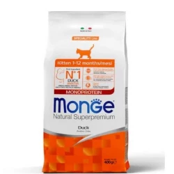 Monge Cat Kitten Duck Сухой корм для котят с уткой 400г Monge Cat Kitten Duck Сухой корм для котят с уткой 400г