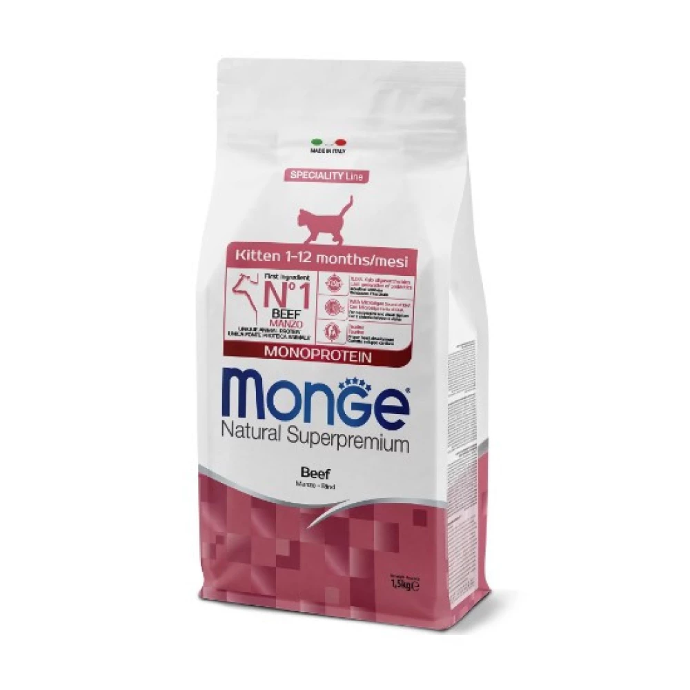 Monge cat Kitten Beef Корм для котят с говядиной 400г