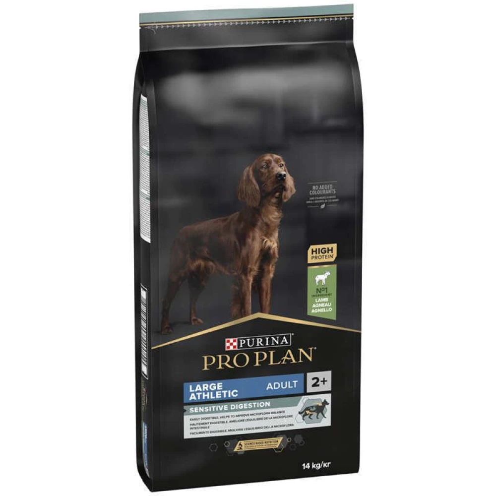 Purina Pro Plan Cухой корм с ягненком для собак крупных пород с чувствительным пищеварением, 14 кг