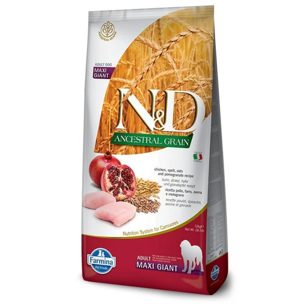 Farmina LG Adult Giant Maxi Chicken Сухой корм для взрослых гигантских собак с курицей, низкозерновой 12кг