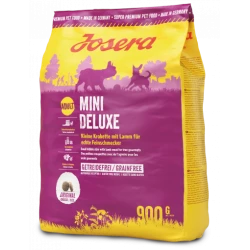 Сухой корм Josera Mini Deluxe беззерновой корм с ягненком для собак мелких пород 900 г Сухой корм Josera Mini Deluxe беззерновой корм с ягненком для собак мелких пород 900 г