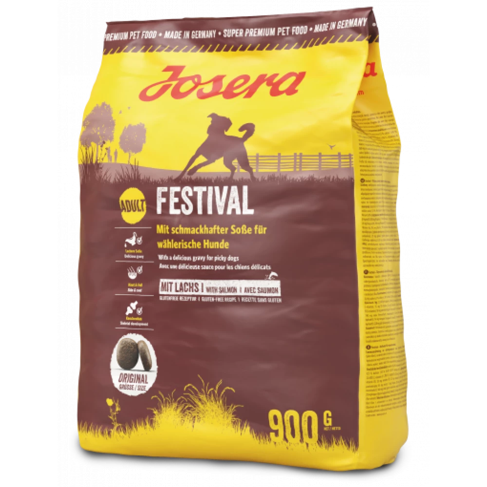 Сухой корм Josera Festival с лососем и рисом для привередливых собак 900 г