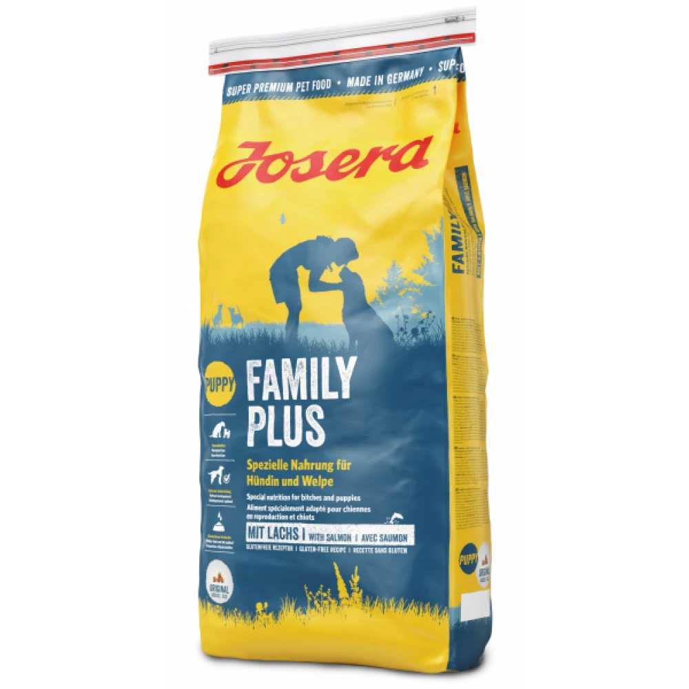 Сухой корм Josera Family Plus для щенков, беременных и лактирующих собак 15 кг