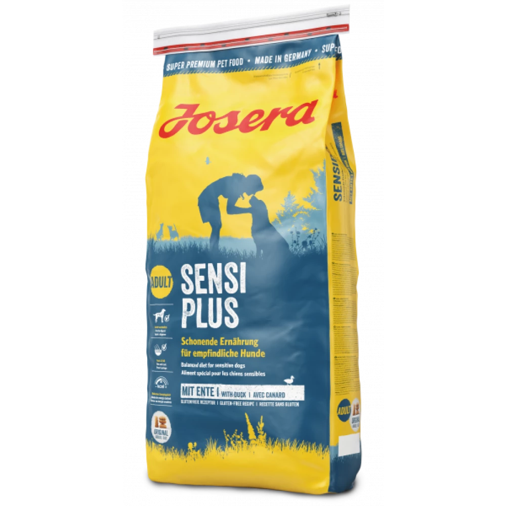 Сухой корм Josera Sensi Plus Adult с уткой и рисом для собак склонных к аллергиям и проблем пищеварения 15 кг
